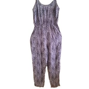 BONGO Black Print Jumpsuit Size L